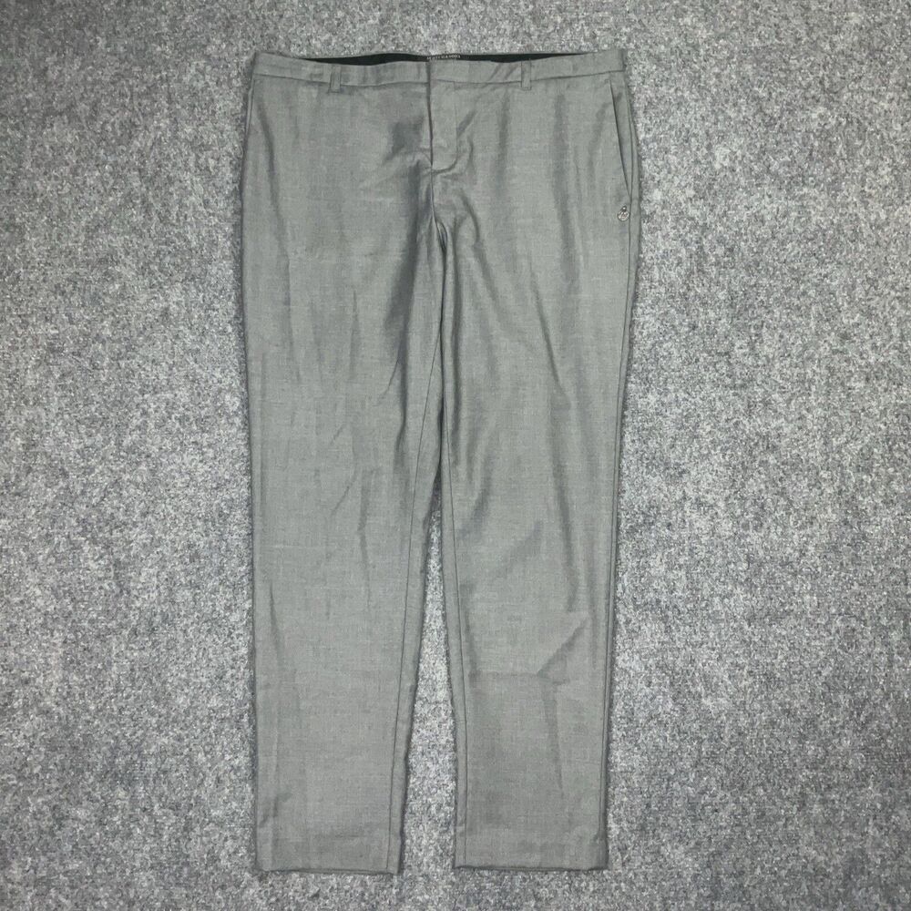 Scotch & Soda Pants Womens Size  34 Gray Fancy Pants Crop Corpcore Business